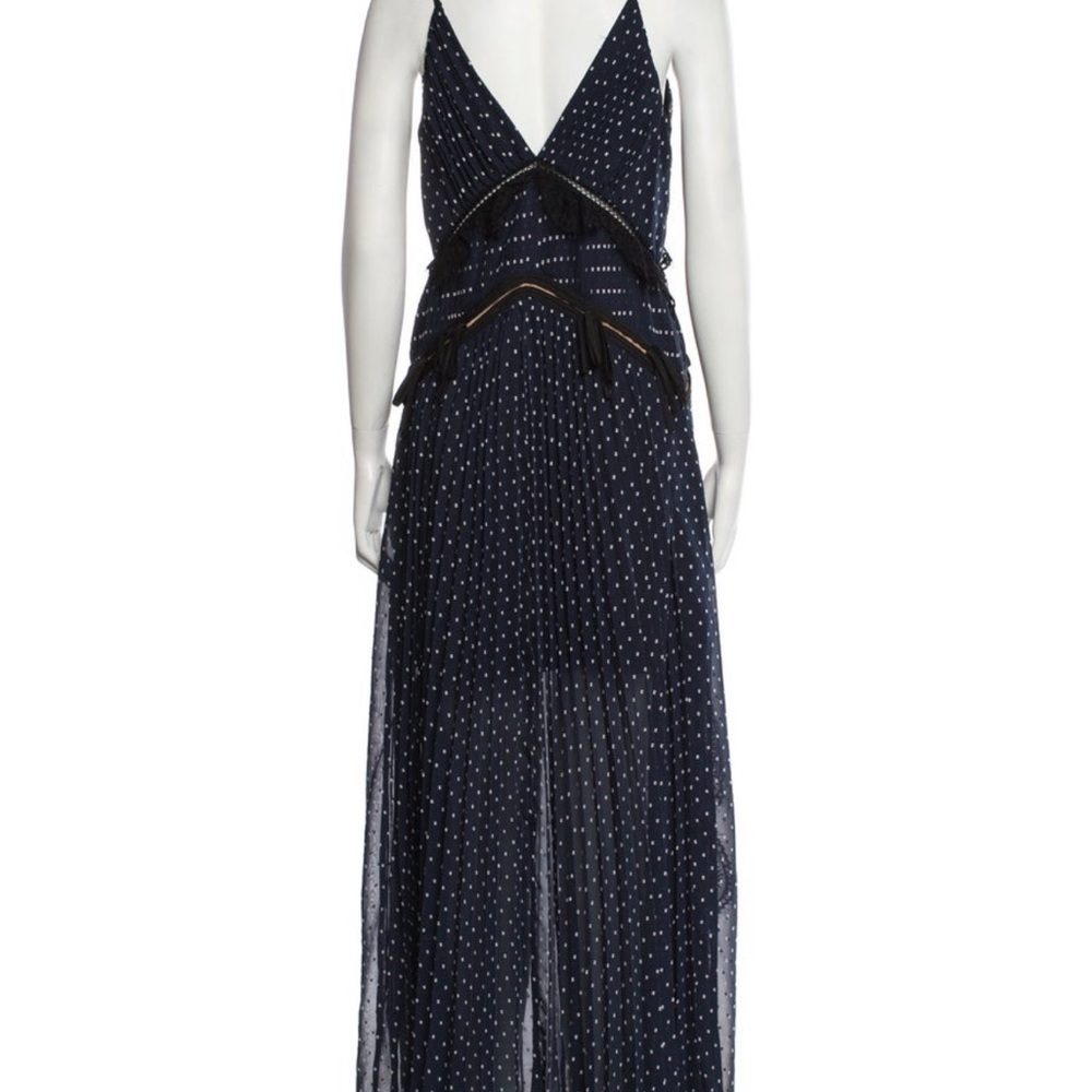 Self-Portrait Navy and White Dress